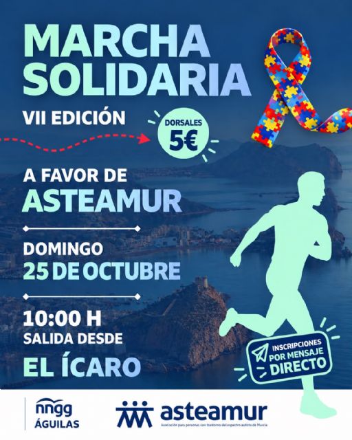 NNGG Águilas organiza la VII marcha solidaria a beneficio de Asteamur el próximo 25 de octubre