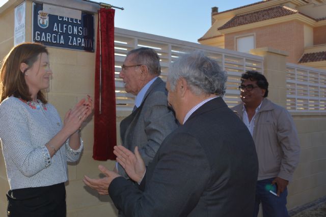 Alfonso García Zapata cuenta ya con una calle en la localidad