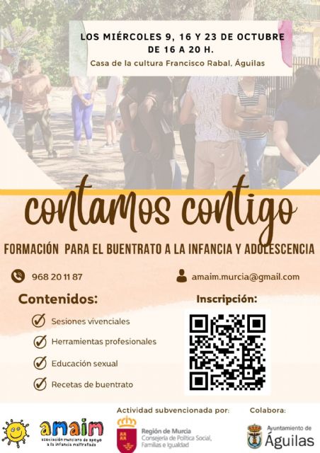 Águilas acogerá un taller para la formación del buentrato a la infancia y la adolescencia