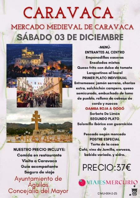 La Concejalía del Mayor organiza un viaje a Caravaca