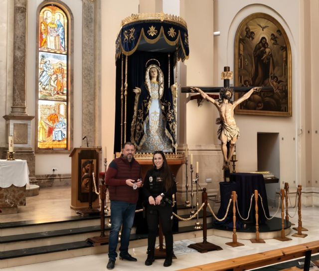 Primera mujer escolta de la patrona de Águilas