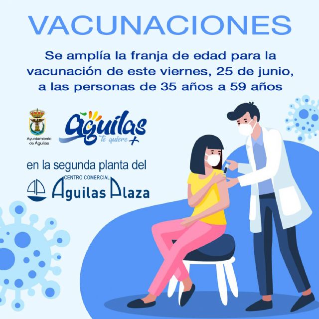 Salud Pública amplía la franja de edad de vacunación desde los 35 años