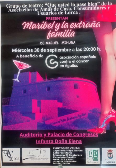 Teatro a beneficio de la Asociación Espa&ntilde;ola Contra el Cáncer