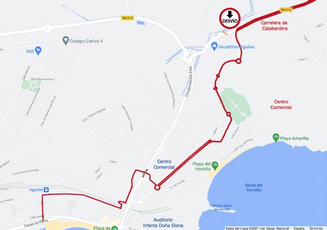 Desvío de Tráfico con motivo del Campeonato de España de Triatlón Militar y del Campeonato de España de Triatlón 'Marqués de Águilas'