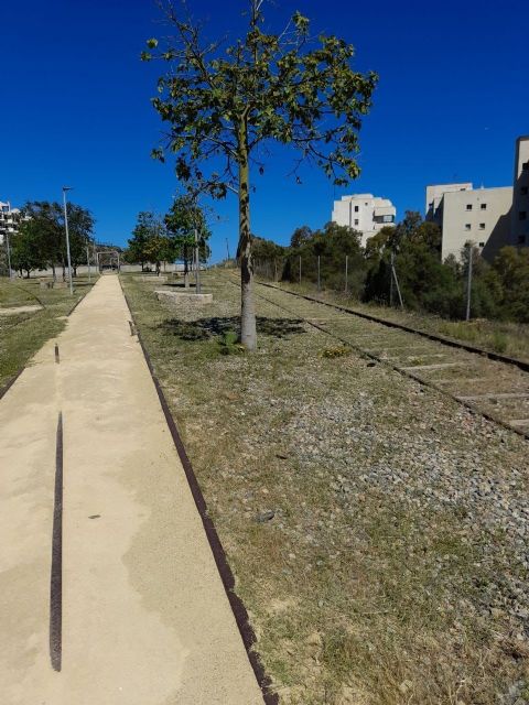 Se procede al desbroce y limpieza de la Vía Verde del Embarcadero de El Hornillo en Águilas