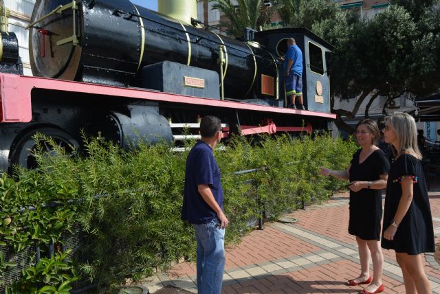 La próxima semana concluyen los trabajos de rehabilitación de la popular 'máquina del tren'