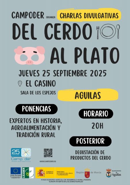El Casino acoge la charla 'La matanza: rito, ostentación y necesidad', organizada por Campoder dentro de su proyecto 'Del cerdo al plato'