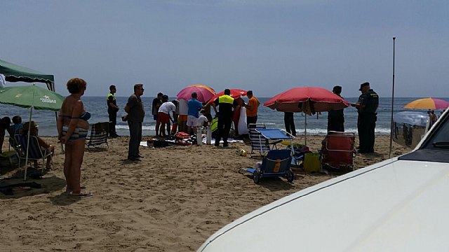 Fallecido un varón de73 años en la playa de Higuerica a consecuencia de un síndrome de inmersión
