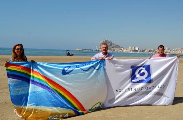 Record de banderas para las playas de Águilas