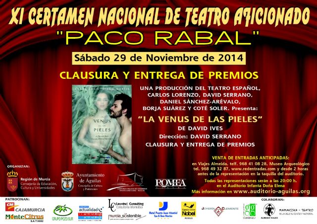 El Certamen Nacional de Teatro Aficionado 'Paco Rabal' echa el telón