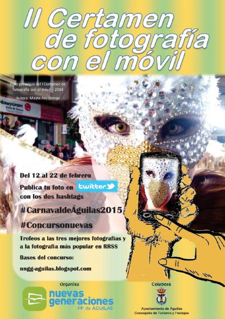 Nuevas Generaciones organiza el II Certamen de Fotografía con Móvil para promocionar el Carnaval de Águilas