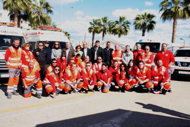 Visita Institucional a Cruz Roja Española en Águilas con motivo del Operativo Especial 'Domingo de Carnaval'