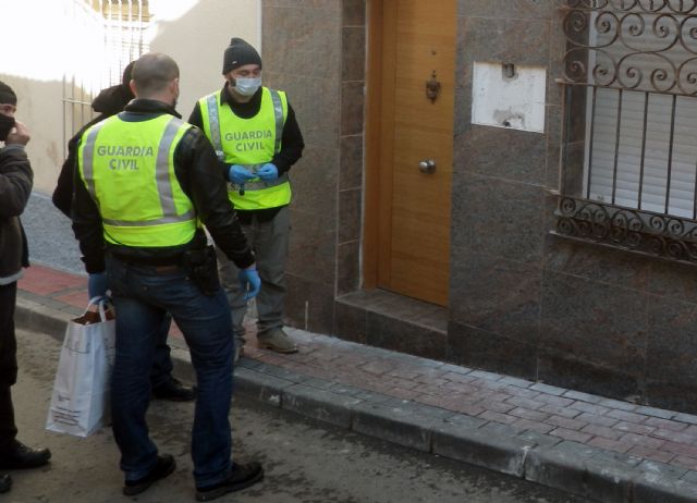 La Guardia Civil desmantela una organización criminal con tres puntos de distribución de droga en Águilas