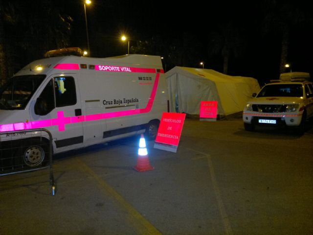 La I Fase del Operativo Especial 'Carnaval 2015' de Cruz Roja Española en Águilas se desarrolla con absoluta normalidad