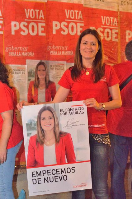 Mari Carmen Moreno pide el voto para el PSOE,  firme en su compromiso de construir 'el municipio con el que todos soñamos'