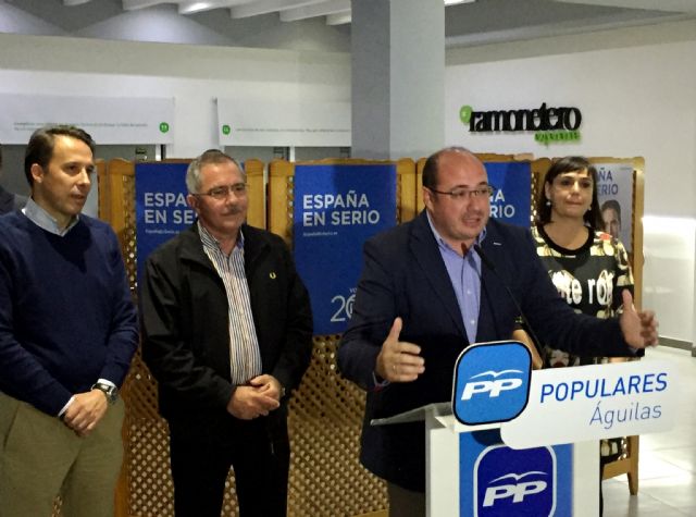 Pedro Antonio Sánchez afirma que el PP y Mariano Rajoy son los mejores aliados para defender los intereses de los murcianos