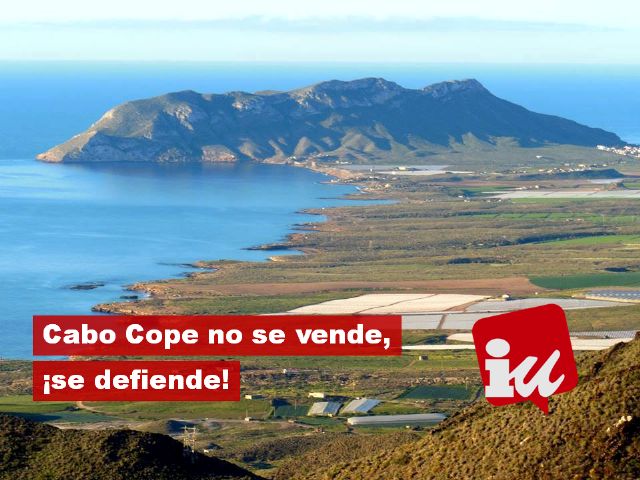 Ganar Águilas-IU denuncia nuevas intenciones de atentar contra el Parque Natural de Cabo Cope-Calnegre