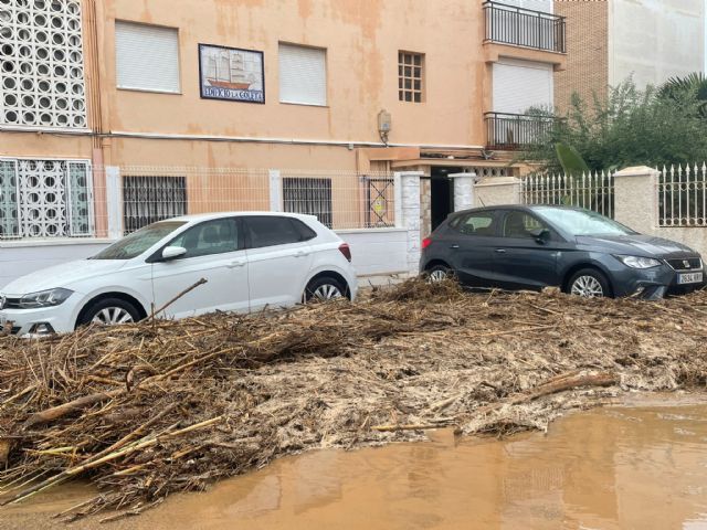 A pesar de ser el municipio de la Región más afectado por las lluvias torrenciales, no hay que lamentar daños personales