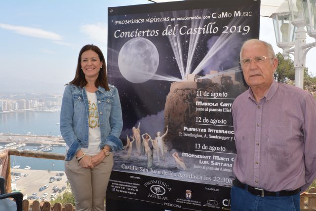 La luna de agosto iluminará nuevamente los Conciertos del Castillo, en los que actuarán figuras de la talla artística de Mariola Cantarero y Monserrat Martí Caballé