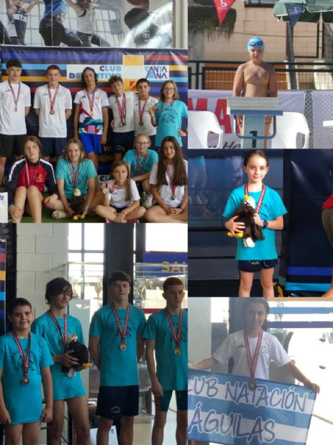 Los nadadores del CN Águilas, entre los mejores de la Región