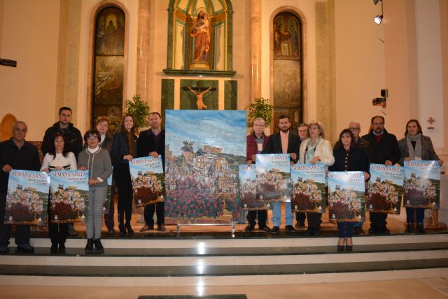 Ayer se presentó el cartel anunciador de la Semana Santa, obra del pintor aguileño Pedro Juan Rabal