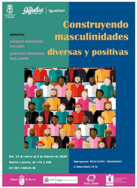 La Concejalía de Igualdad pone en marcha el taller formativo 'Construyendo masculinidades diversas y positivas'