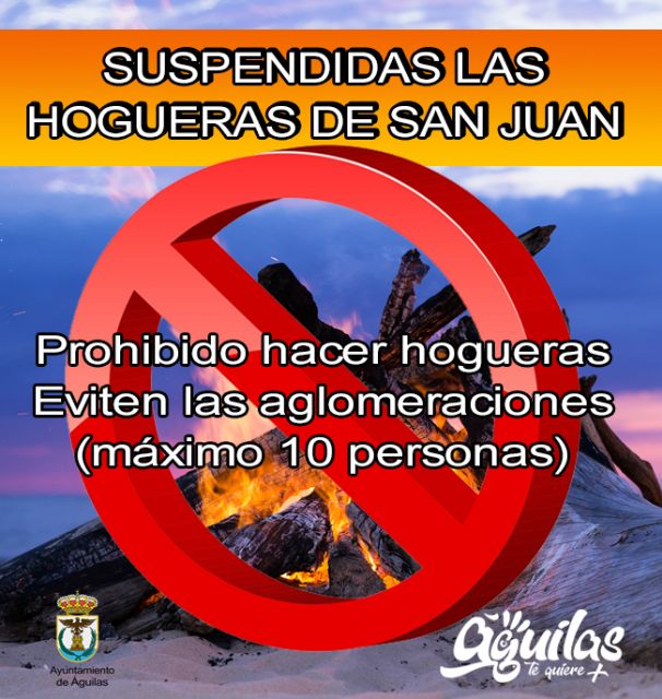 La concejalía de Seguridad recuerda que este año no están permitidas las hogueras de San Juan