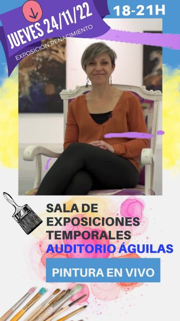 El Auditorio acoge el jueves una jornada de pintura en vivo de la artista Ana Piñera