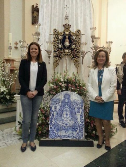 Ayer se bendijo el azulejo conmemorativo de la Romería Rociera Aguileña