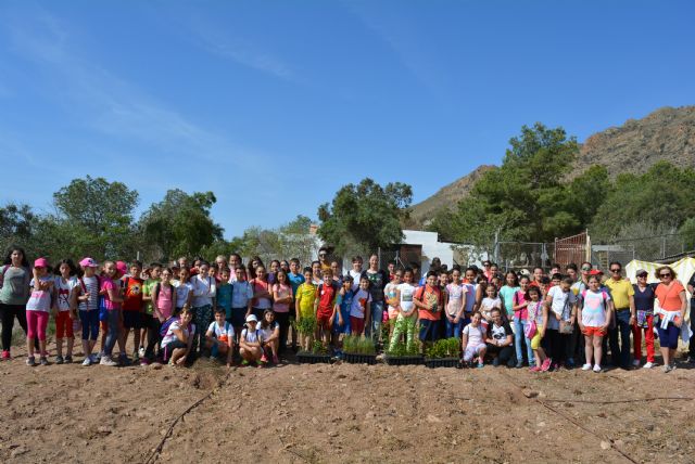 La concejalía de Medio Ambiente organiza una jornada de reforestación con los alumnos del CEIP Mediterráneo