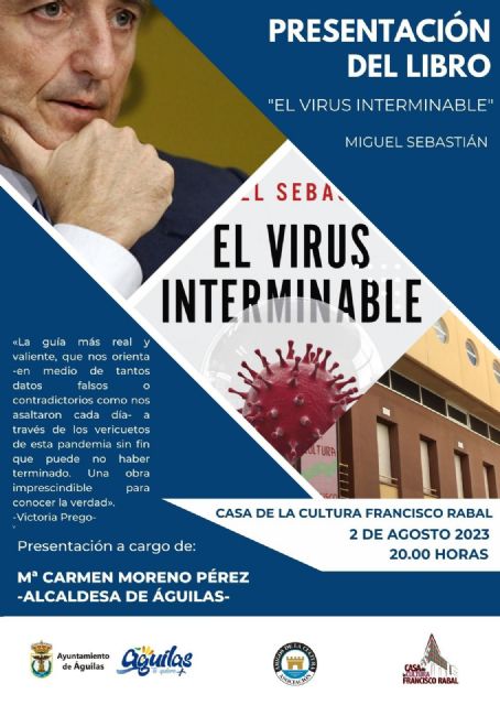 La Casa de la Cultura acoge la presentación del libro 'El virus interminable' de Miguel Sebastián