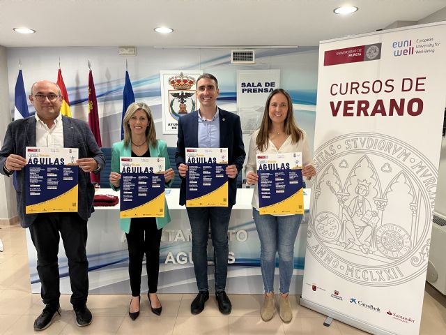 Águilas acogerá cinco cursos de verano de la Universidad de Murcia